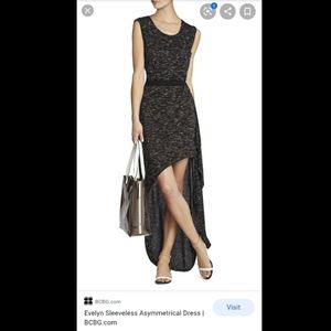 BCBG Evelyn Asymmetrical Sheath Dress